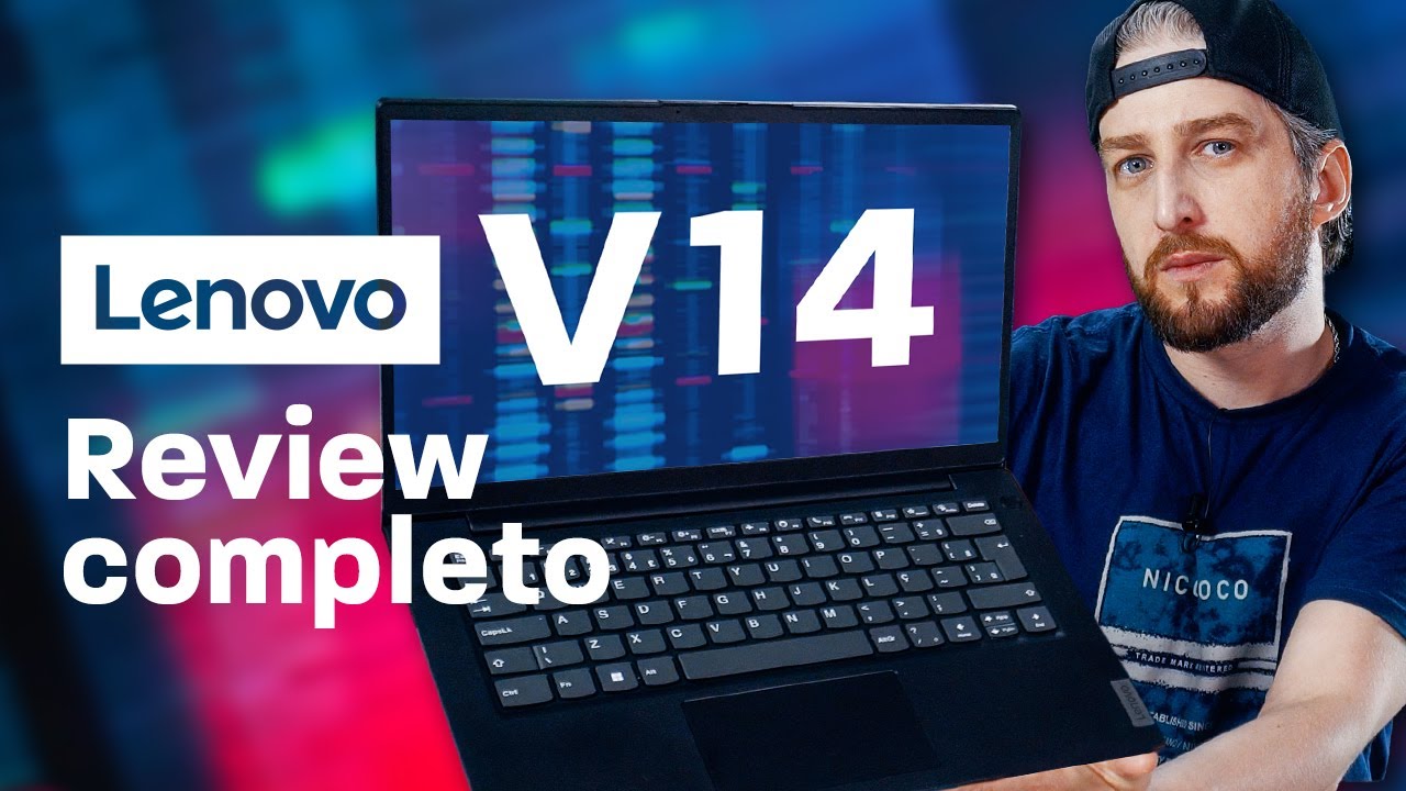 Miniatura da avaliação em vídeo de Notebook Lenovo V14 G5 83UV000FBO Intel Core i5-13420H 8GB 256GB SSD Windows 11 14 Polegadas