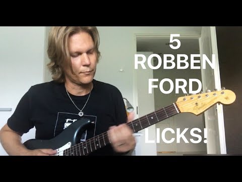 5 fascinating Robben Ford guitar licks (w/Tabs)