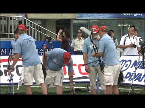 Finland v El Salvador – compound men's team bronze | Ulsan 2009 World Archery Championships