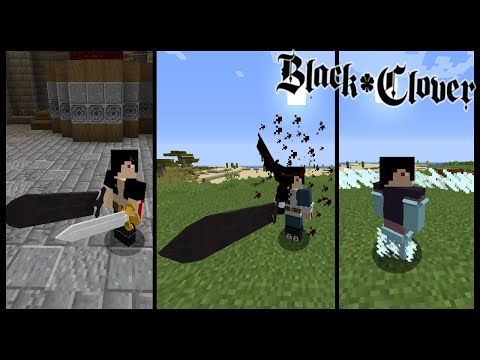 NEW MAGIC ABILITIES, ANTIMAGIC, LEVELING, OUTFITS, & MORE! Minecraft Black Clover Mod Review
