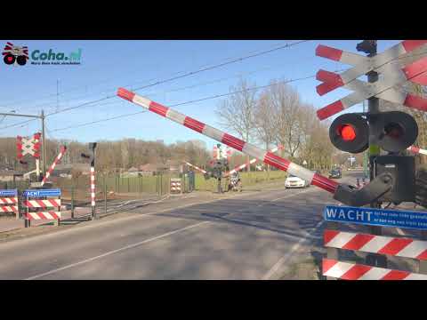 Spoorwegovergang Heeze (NB) *Take Two* 😍4K😍 // Dutch Railroad crossing