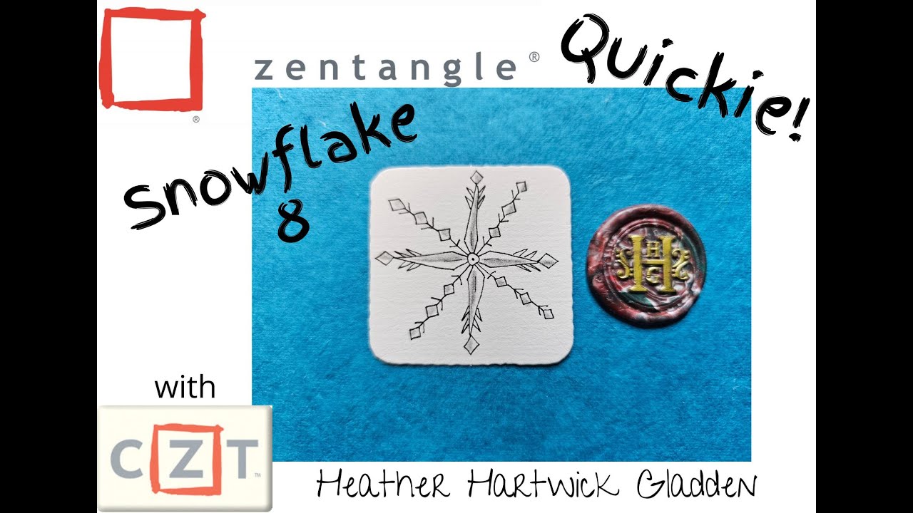 Snowflake 8 | Zentangle® Quickie