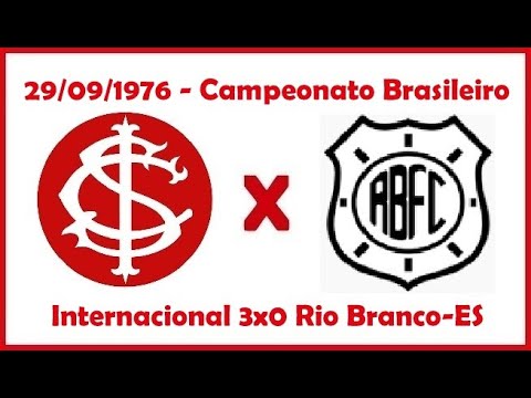 29/09/1976 - Internacional 3x0 Rio Branco-ES - Campeonato Brasileiro 1976