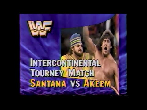 Tito Santana vs Akeem   SuperStars April 28th, 1990