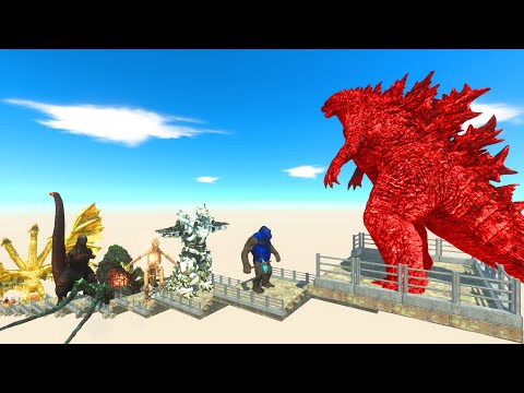 Godzilla Red Death Fall - Animal Revolt Battle Simulator