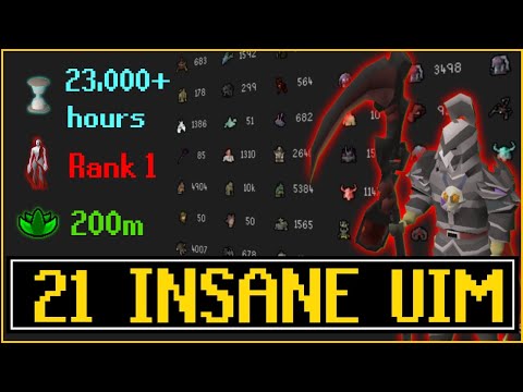 21 INSANE Ultimate Ironman Accounts [Unique UIM SEASON ONE FULL]