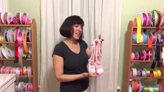 Pink Satin Ballet Slippers by FairytaleTutus.com