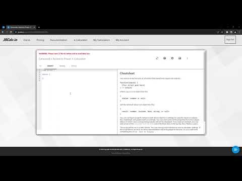 JSCalc e Power x Calculator Demo - How To Create Custom e Power x Calculator
