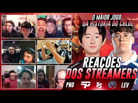 🚨 STREAMERS REAGEM ao PIOR MELHOR JOGO DA HISTÓRIA do CBLOL em LEVIATÃ vs PAIN