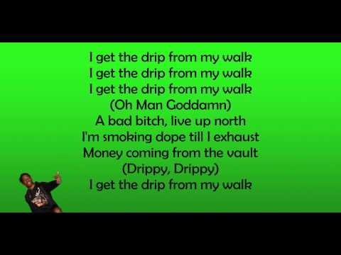 Famous Dex ft. Lil Yachty - Drip On My Walk Remix (LYRICS ON SCREEN)