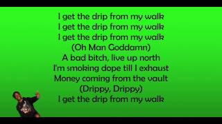 Famous Dex ft. Lil Yachty - Drip On My Walk Remix (LYRICS ON SCREEN)