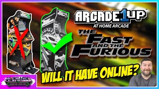 Does Arcade1Up Fast and the Furious Have Online and what is the LINK to Time Crisis?