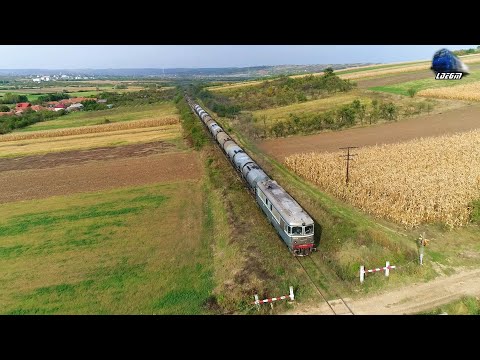 🚁[Drone] Fluieroasa 60-0765-7 Whistle Loko&Marfar CFR MARFĂ Freight Train  in Porți 05 October 2020