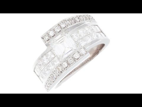 Tension Set Asscher Certified Diamond Engagement Ring (01-08-072)