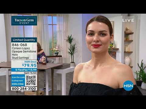 Colleen Lopez Opaque Gemstone Halo Stud Earrings