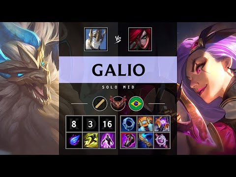 Galio Mid vs Katarina - BR Grandmaster Patch 25.15