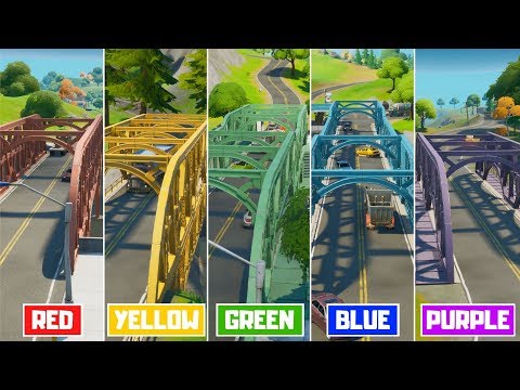 Embrace the Rainbow by Visiting the Red, Yellow, Green, Blue and Purple Steel Bridges! - Deadpool