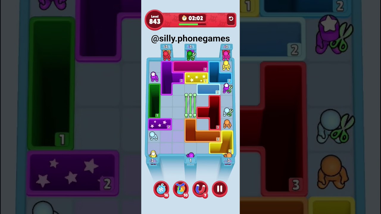 Drop Away Level 843 Walkthrough Solution