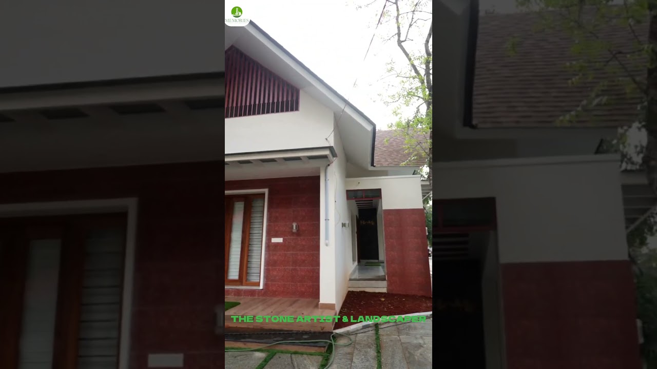 Stunning Landscaping Transformation by Memory Stones | Best Landscape Design in Kerala #home #shorts