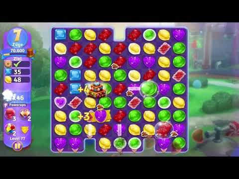 Wonka's World of Candy Level 77 no booster [Gameplay Walkthrough] [Zynga]
