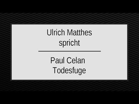 Paul Celan „Todesfuge“ III