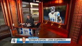 Lions QB Matthew Stafford Talks Calvin Johnson Retirement & More - 2/24/16
