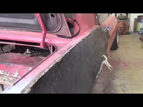 Continuation of Installing Quarter Panels on a 67 Mustang