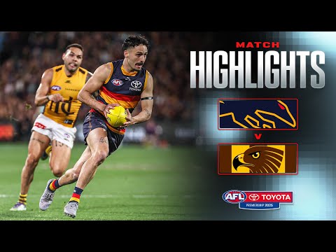 Adelaide Crows v Hawthorn Highlights | Round 21, 2025 | AFL