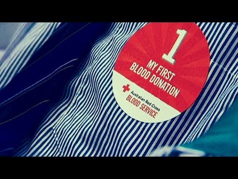 Donating Blood at the Red Cross - Behind the News