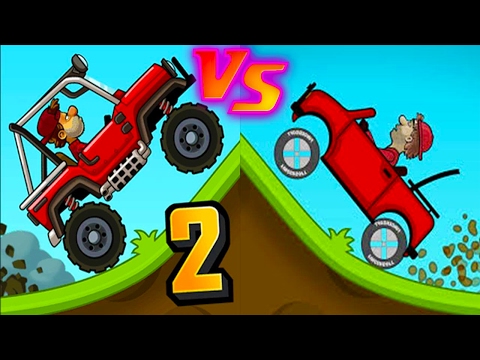 Hill Climb Racing 1 vs Hill Climb Racing 2 - Super Diesel 4x4 vs USA Monster Truck