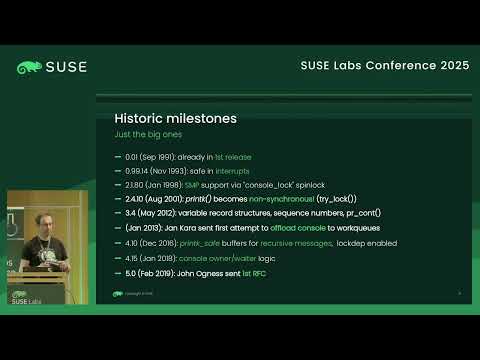 Petr Mladek: The printk journey in RT kernel