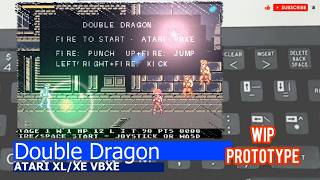 Atari XL/XE VBXE -=Double Dragon=- WIP prototype