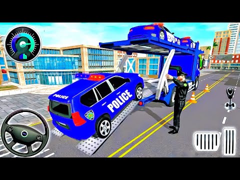 US Police Transport Truck driving simulator Game_US Police  ATV Car Driving Game 3D_Android Gameplay