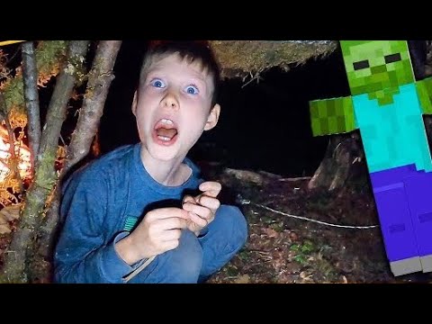 BUILDING A ZOMBIE PROOF MINECRAFT SURVIVAL HOUSE IN REAL LIFE
