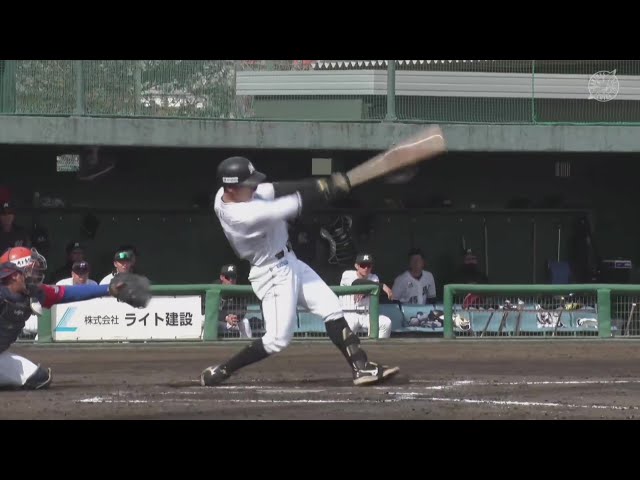 【ファーム】貴重な追加点!! マリーンズ・山口航輝 バットを振り抜きタイムリーヒット!! 2025年3月18日 千葉ロッテマリーンズ 対 オイシックス新潟アルビレックスBC