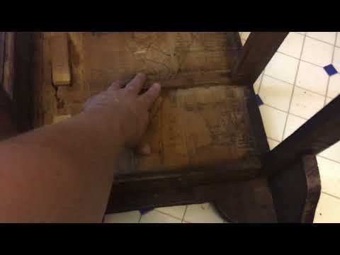 Antike Kommode restaurieren-  4. Teil