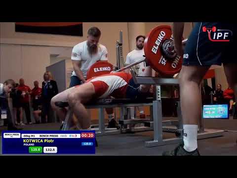 Piotr Kotwica - World Classic Bench Press Championships - Men M1 - M4 59 & 66 kg
