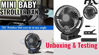 Flexible Tripod Battery Fan || Unboxing & How to use