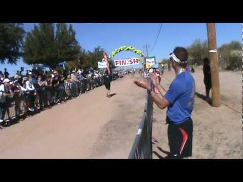 Fr. Obese To Marathoner-Tucson Marathon 2010 Rosemarie Jeanpierre at the finish line...