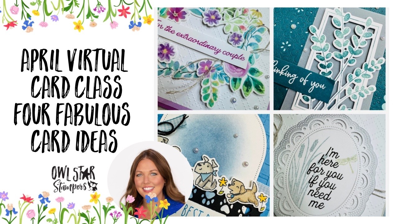 Sampin’ Up! April 2026 Virtual Card Class | Make 4 Handmade Cards With Me