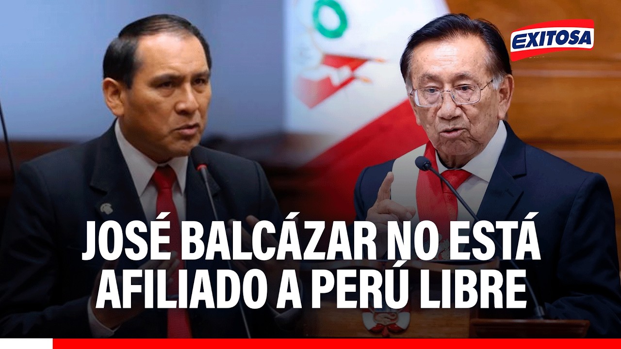 🔴🔵 José María Balcázar NO ESTÁ AFILIADO a Perú Libre, asegura congresista Flavio Cruz