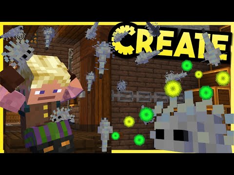 Speedy Silverfish XP Rain!!! - Minecraft Create Mod S2 #10