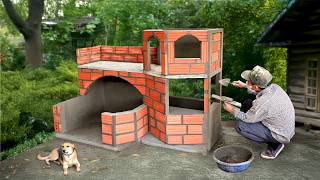 Castle dog house & integrated aquarium - special gift for my pets