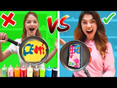 PANCAKE ART CHALLENGE VS 11-JARIGE!! 🥞 #268