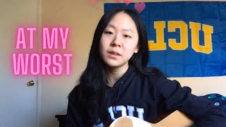 at my worst - pink sweat$ cover