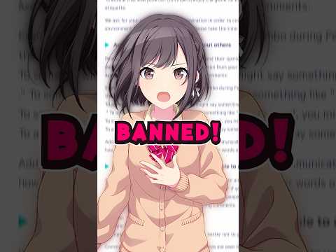 BE CAREFUL!! You CAN GET BANNED if you SAY THIS!! #projectsekai