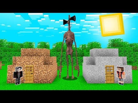 SİREN KAFA VS EV! 😱 - Minecraft