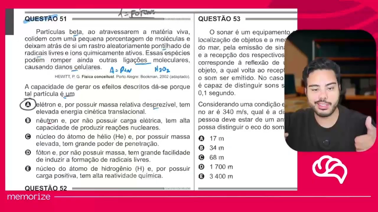 Resolução em Vídeo — Questão 51 ENEM 2014 PPL