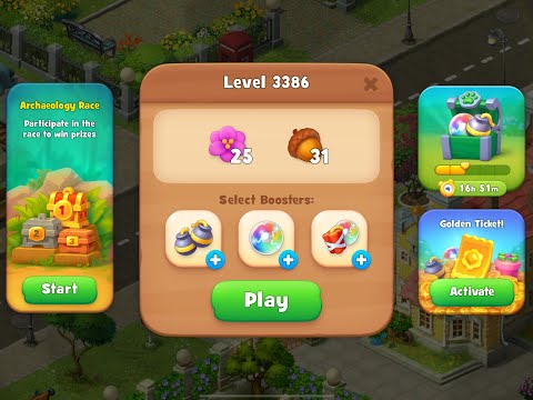 Gardenscapes Level 3386