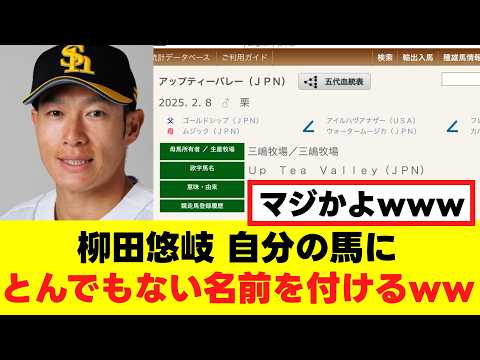 【柳田悠岐】自分の馬になんか凄い名前を付けるwww